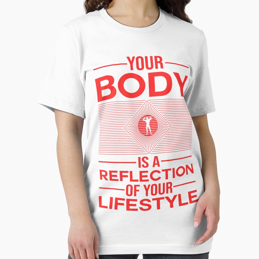 Fitness quote - Body is a Reflection by Designhub1000