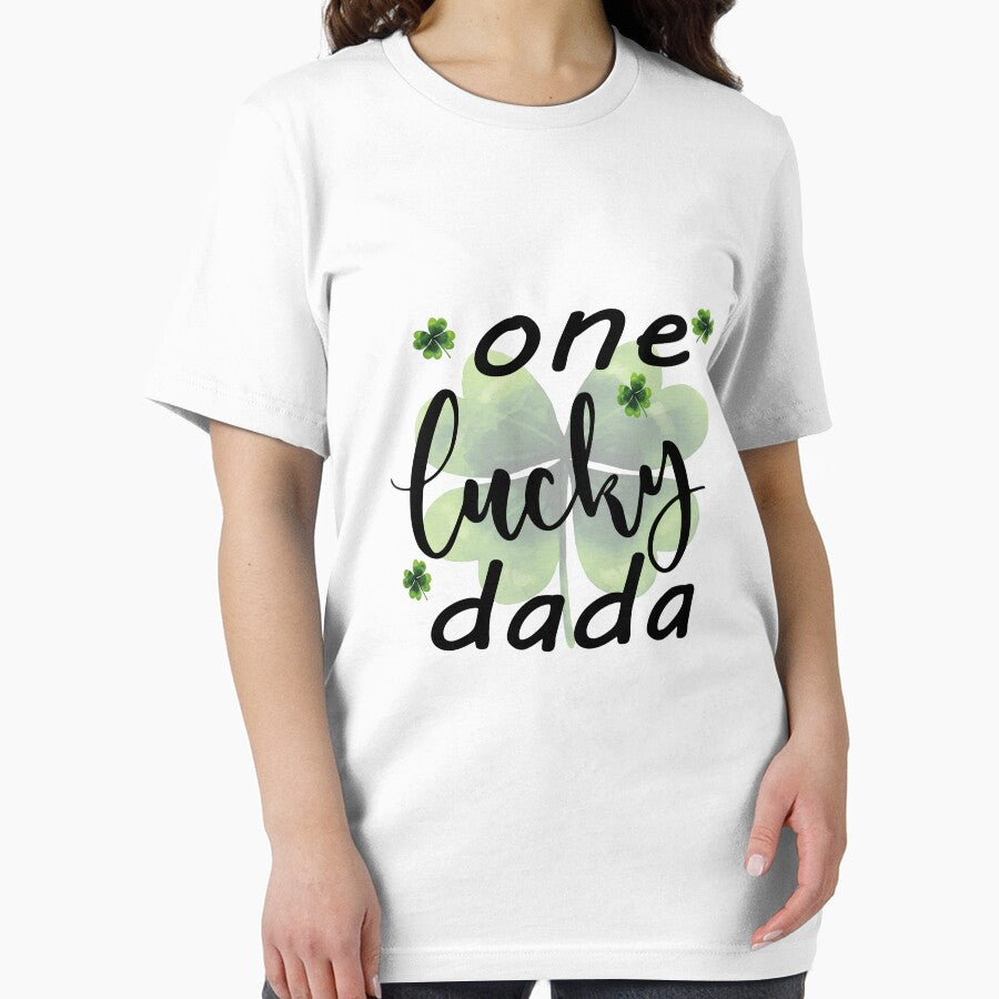 One Lucky Dada Shirt, St Patrick's T-Shirt, Father's Day Present, Daddy Birthday Party T-shirt, St Paddy's T shirt, Anniversary Dad, Patty's by SimoSaladain