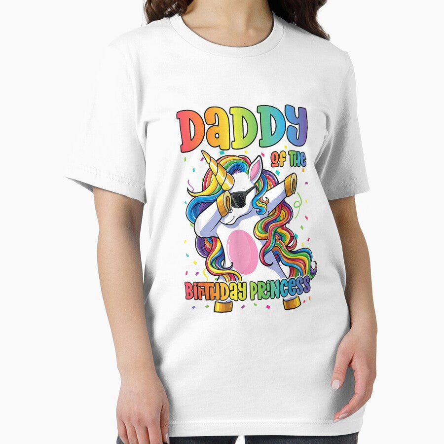 Daddy Of The Birthday Princess Dabbing Unicorn Girl by BernardMurray