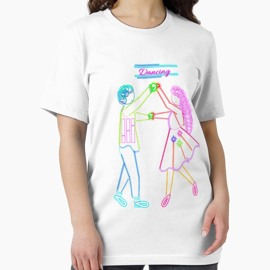 Neon Dancing Couple by BeatyinChaos