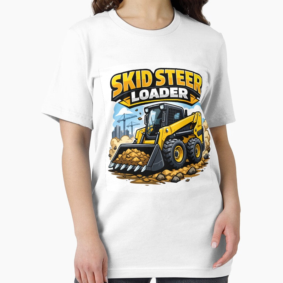 Construction Vehicles - Skid Steer Loader Vintage Retro Design by VintageImageInc