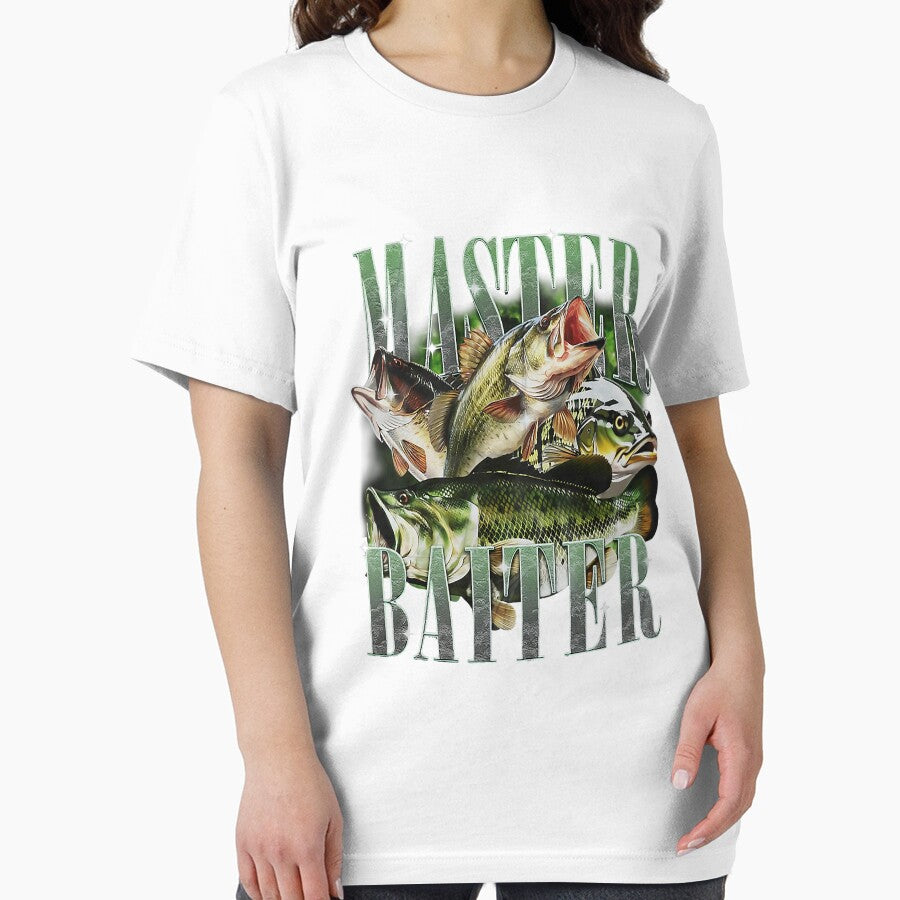 Master Baiter Bass Fishing Fisher Papa Dad Happy Fathers Day by ArleneRowe
