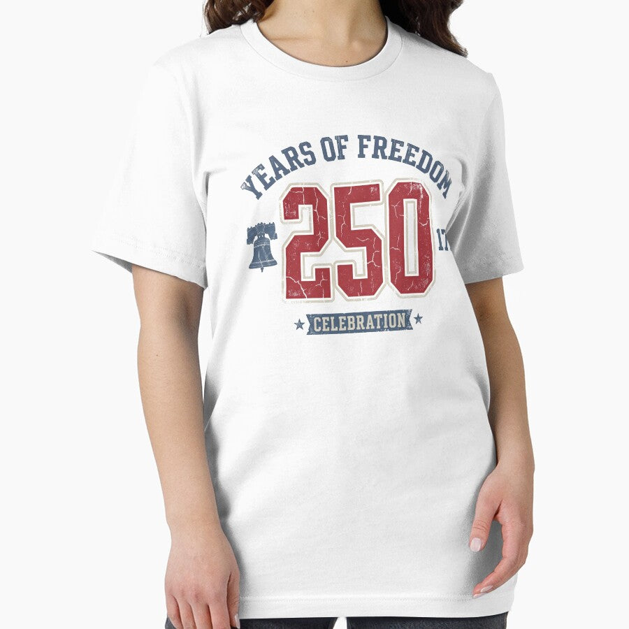 Vintage 250 Years of Freedom 1776 Red White and Blue Patriotic USA 250th Anniversary by Cozy-Old-Pub