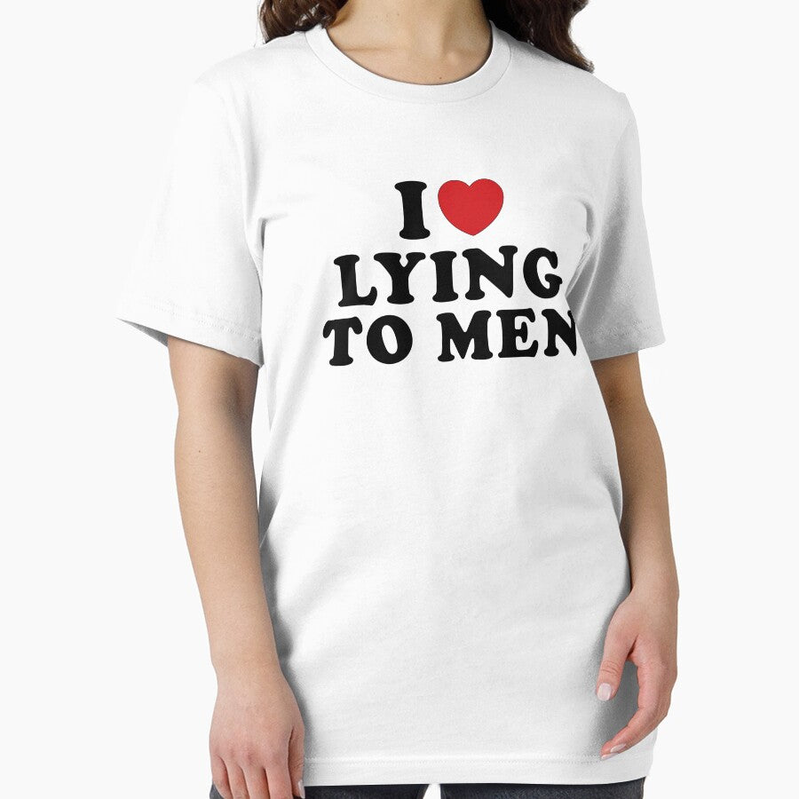 I Love Lying To Men I Heart Lying To Men Funny Meme by PatternFariss
