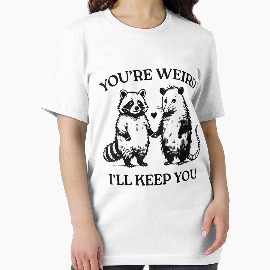 You're Weird I'll Keep You Funny Raccoon Opossum by FantasyFablesC