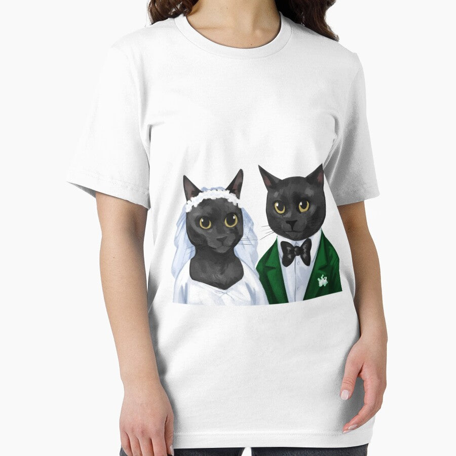 Funny Just Married Couple Cat Lover Cat Couple, Married Couple by PoojaSami