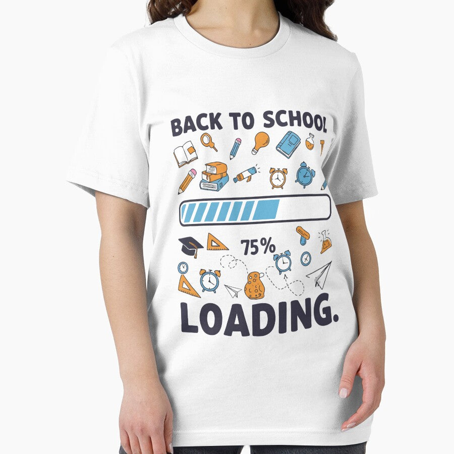 funny Back To School Loading design for Students, Teachers & Parents by LuxeGraphix