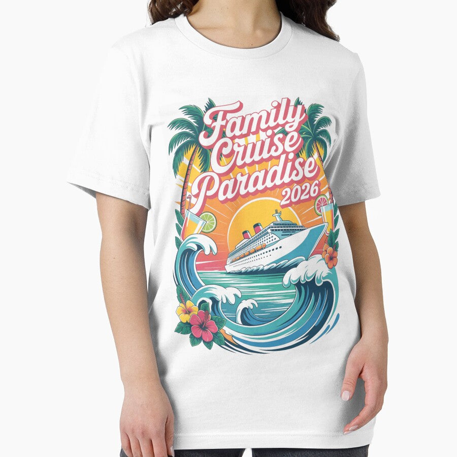 Family Cruise Paradise 2026 – Tropical Vacation Matching Design for Family Trip, Cruise Lovers & Summer Holiday Vibes by omar ousalah
