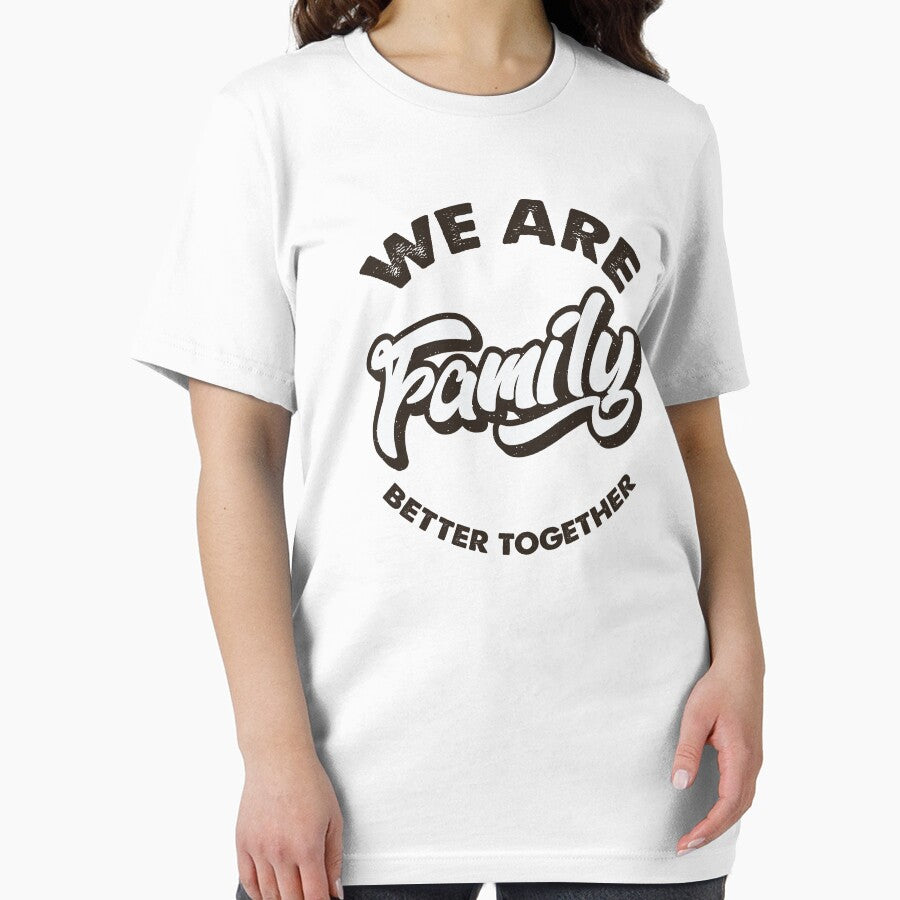 Vintage We Are Family - Black Text by Whimsical  Thinker