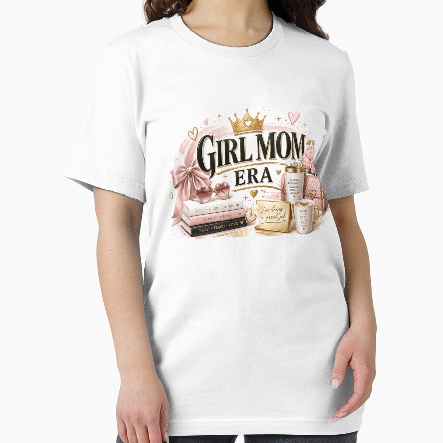 Girl Mom Era Shirt, Trendy Girl Mom Tee, Modern Mom Shirt, Motherhood Girl Mom Gift by TKOprintdesigns