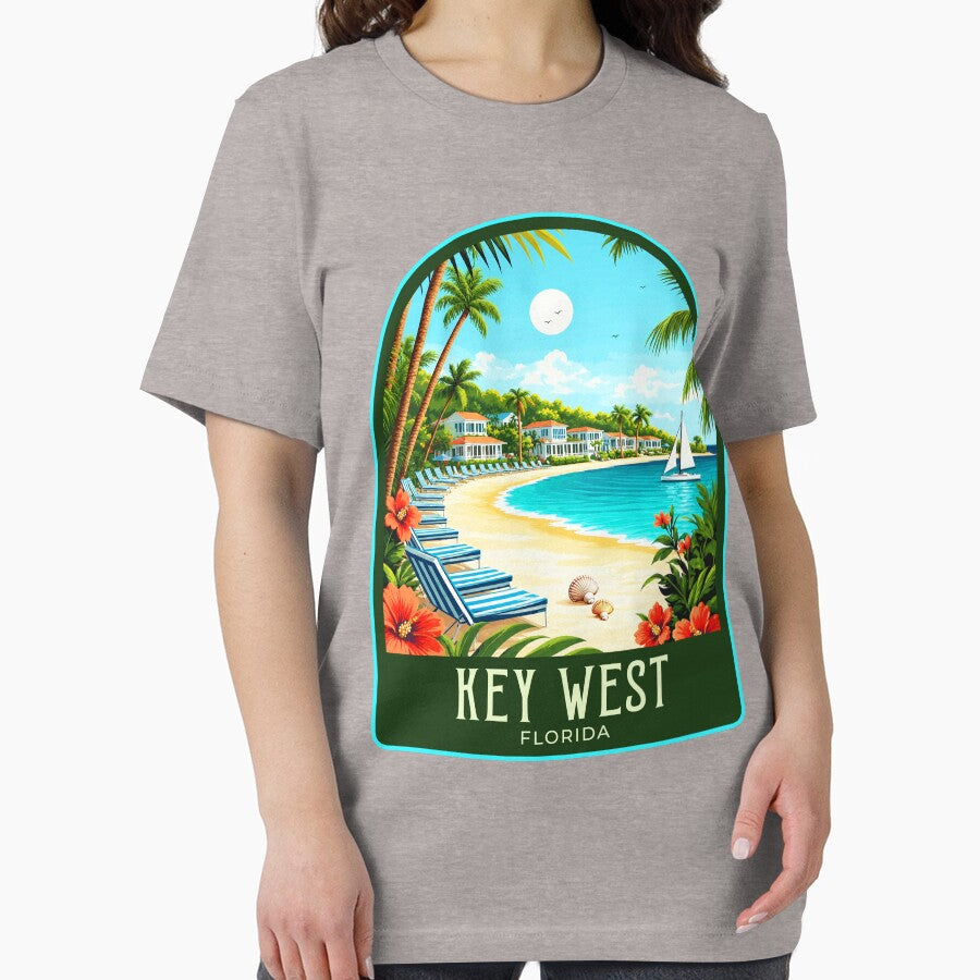 Key West Vintage Travel Illustration by HomeLivingCo