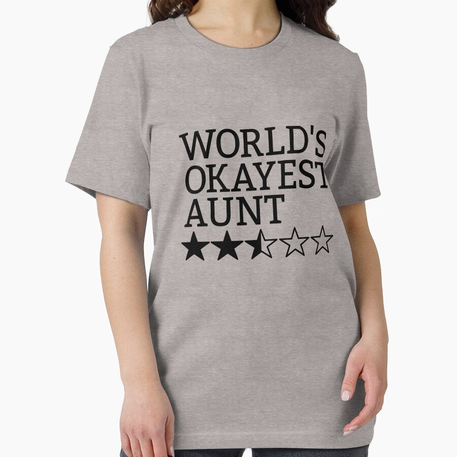 World's Okayest Aunt Gift Funny World's Okayest Aunt Gear by DynamicDesign