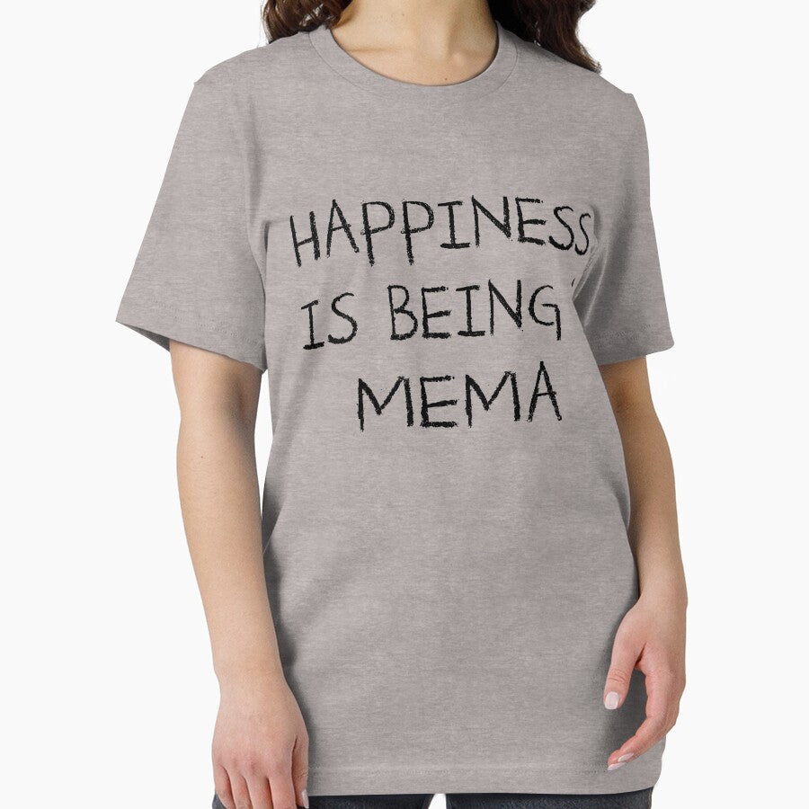 Happiness Is Being A Mema Grandma Baby Shower Heart Gender Reveal Party Mens Womens T Shirt You Baby Shower Gender Reveal Party Mens Womens T Shirt Funny Cute Gift by arcadetoystore