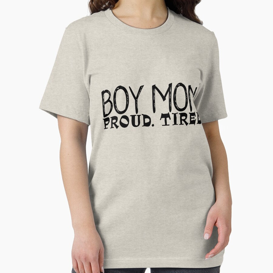 Funny Boy Mom Proud  to be mom mama new boy tired mother mode by SunnyDayPrints
