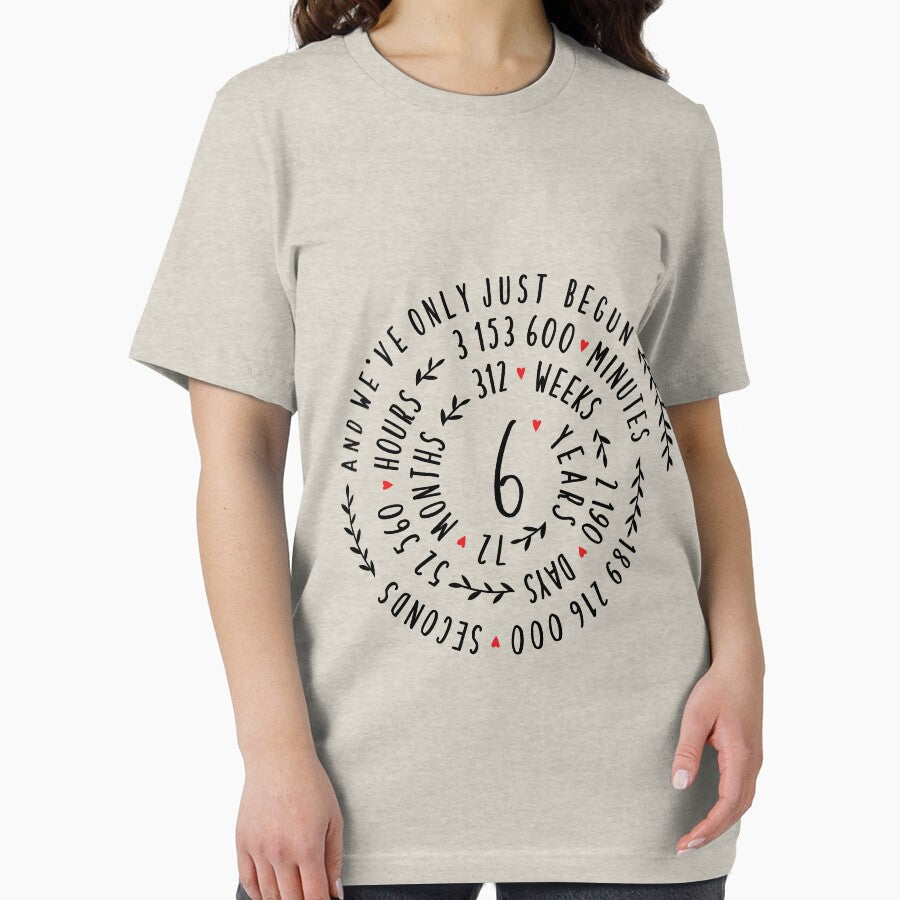 Six Years And We've Only Just Begun Couple Tee Shirts, Phone Cases And Other Gifts by MemWear