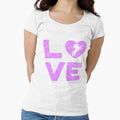Love Horses T-Shirt Pink Vintage Distressed Shirt by Dan66