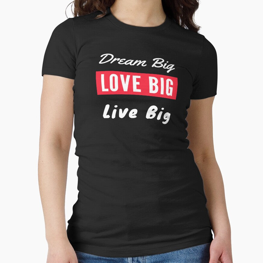 Dream Big Love Big Live Big - White by ryanwfraser