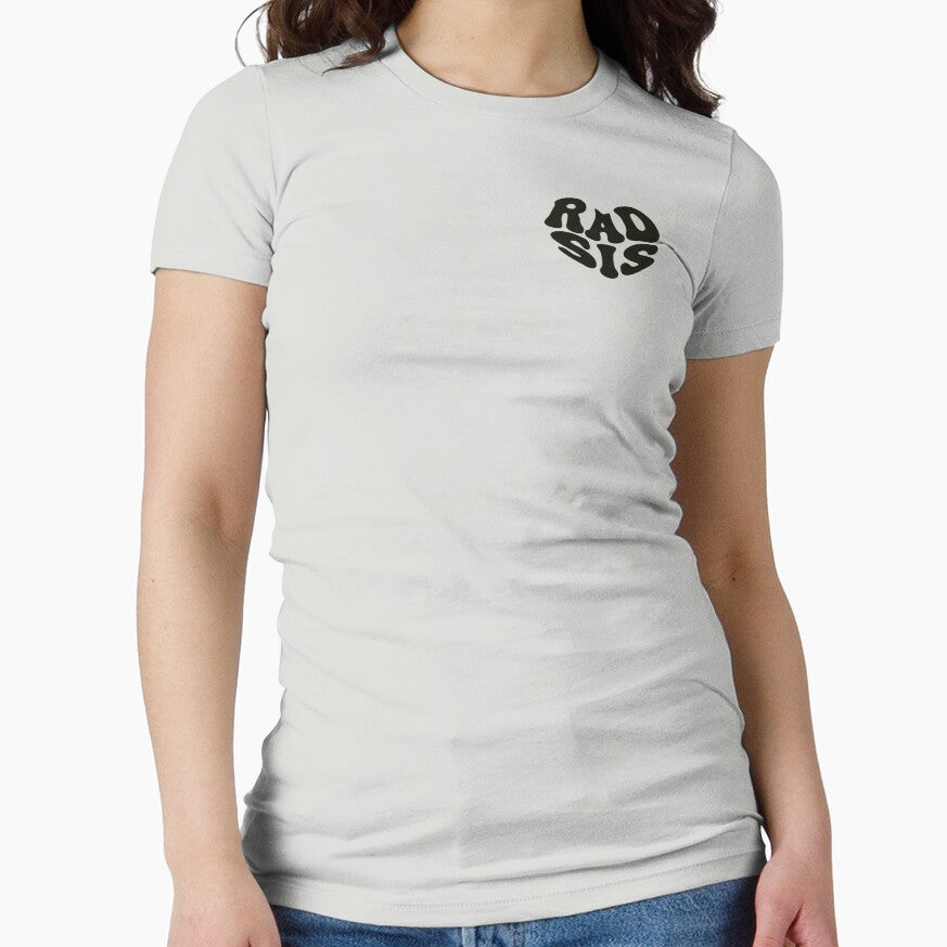 Rad SISter Heart Retro Typography by WAMTEES