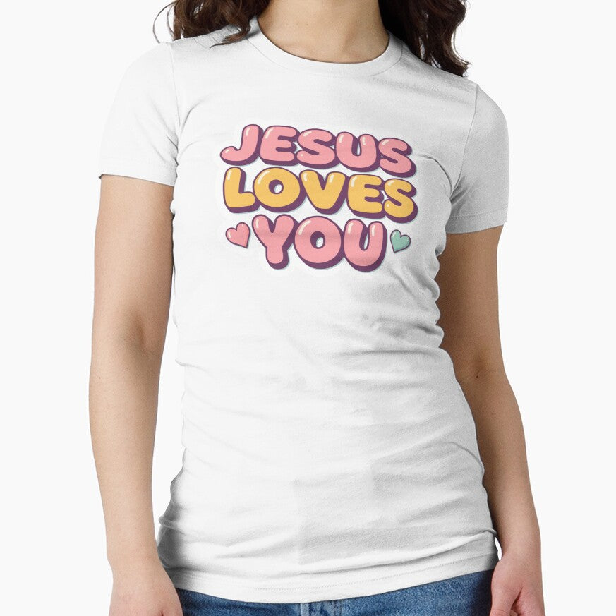 Jesus Loves You – Vintage Retro Flower Power Faith by Illustrated Faith