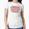 Jesus Loves You – Vintage Retro Flower Power Faith by Illustrated Faith