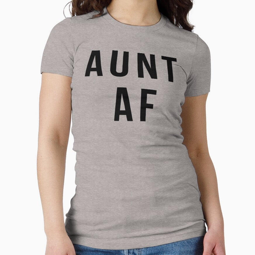 Aunt AF Funny Auntie Favorite Aunt / Fun Aunt Design by Art by Jess