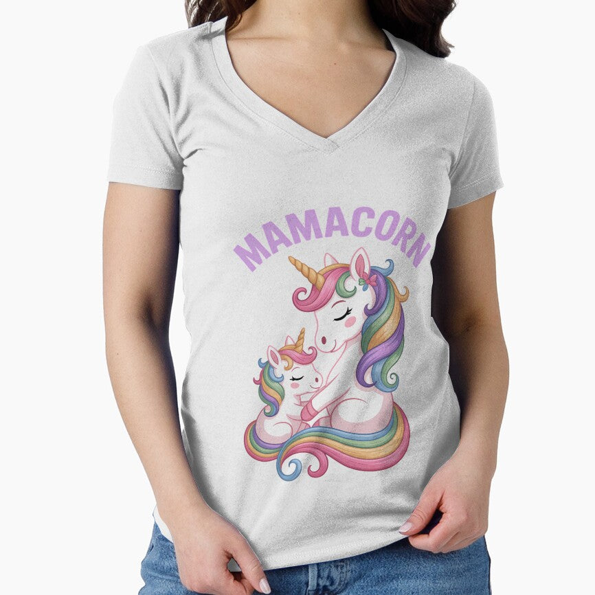 Mamacorn Mom Baby Girl Daughter Unicorn Mother's Day by PunkNation-Arts