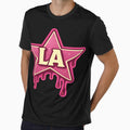 LA Melting Hollywood Star – Pink Glitter Drip City Graphic by POD DYNASTY | Original Print On Demand T-Shirt Graphics