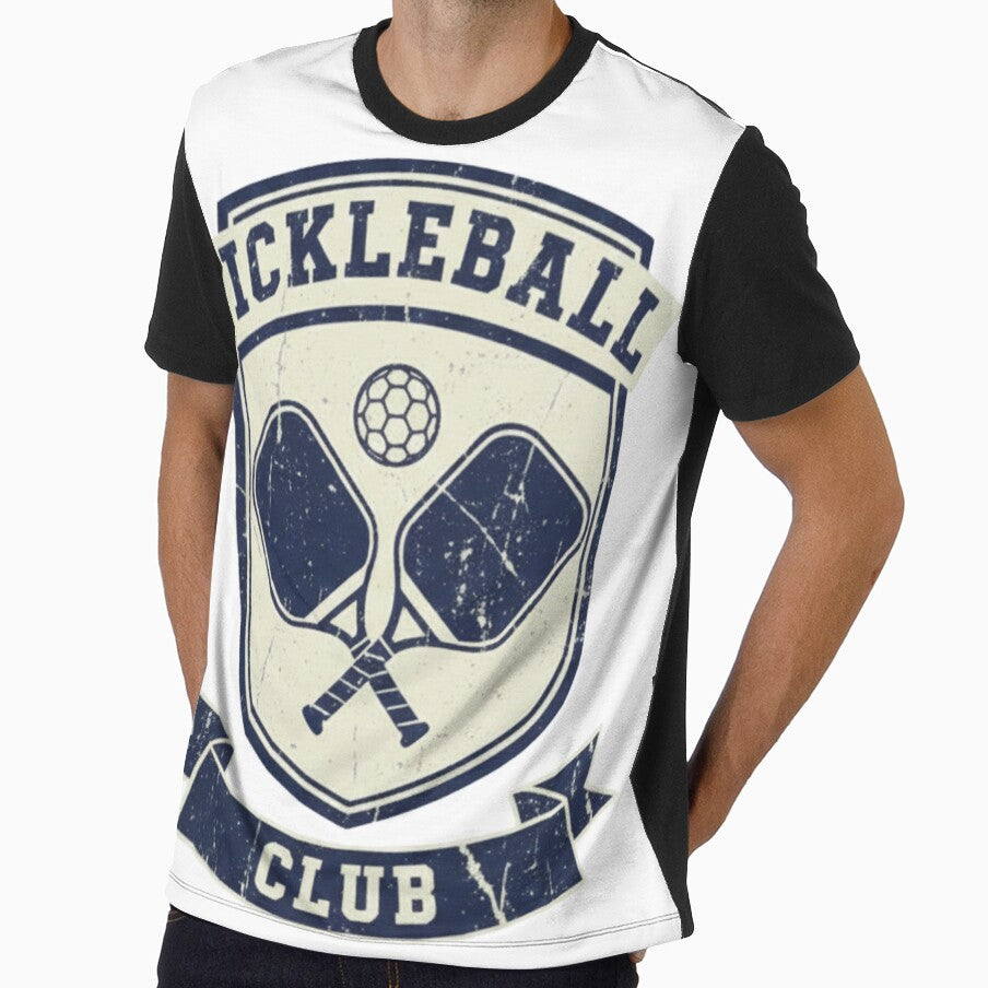 Vintage Pickleball Club Hoodie - Collegiate Sports Pullover - Retro Team Apparel - Distressed Pickleball Player Gift - Old School Charm by GeniePixel