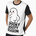 Spooky Booty Season – Cute Chibi Ghost Halloween Sticker & Shirt by TheDopamineShop