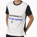 Emotionally Out of Office – Funny Mental Health Quote Design by thoratsdesign