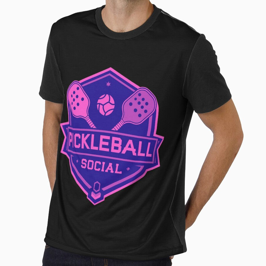 Pickleball Social Club Retro Badge Shirt for Women Players | HD Premium Design for Pickleball lovers by MillionaireGenZ ⭐⭐⭐⭐⭐ (5.0)