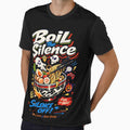 Boil The Silence Retro Ramen Gamer Aesthetic - Japanese Street Food Noodle Bowl with Spooky Skulls and Gaming Controller Art for Late Night Vibes, Anime Foodie & Otaku Style Pop Culture Illustration by Vivaan Studio