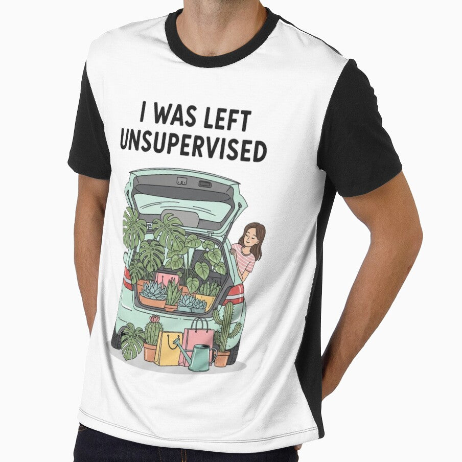 I was Left Unsupervised Funny Gardening Moms Car by CF_VintageDesign