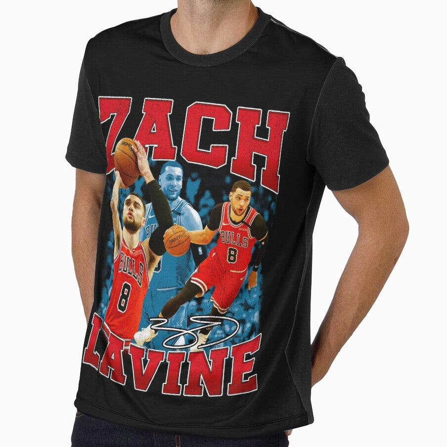 Zach Lavine Chicago Basketball Signature Vintage Retro 80s 90s Bootleg Rap Style by Isabella Heller ⭐⭐⭐⭐⭐(316)