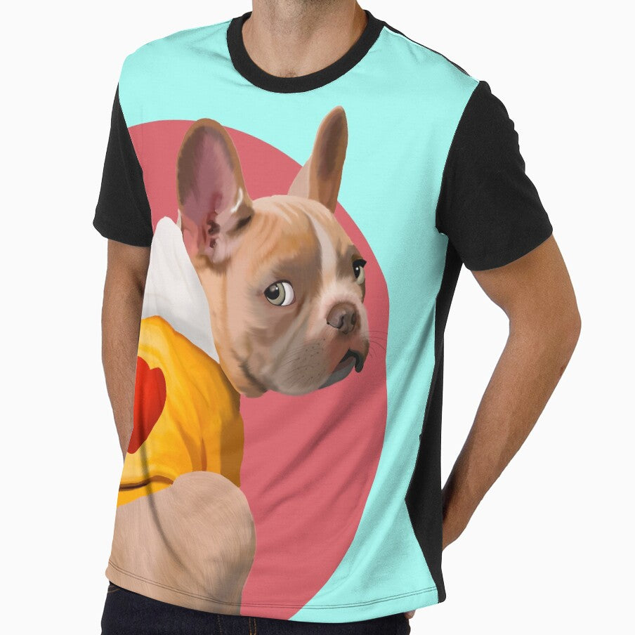 Valentine French Bulldog art by forziati design