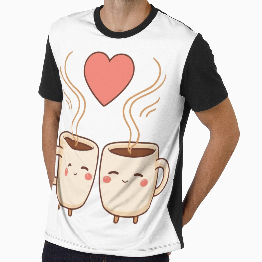 Cute Coffee Couple in Love by DV Studio