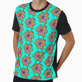 Groovy 70s Starburst Floral - Ocean Hibiscus Edition by energyoflove333