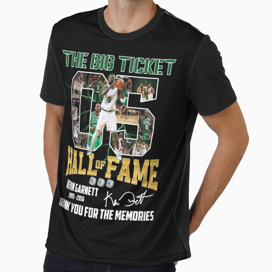 Kevin Garnett The Big Ticket Basketball Legend Signature Vintage Retro 80s 90s Bootleg Rap Style by Lea Schiller ⭐⭐⭐⭐⭐(216)