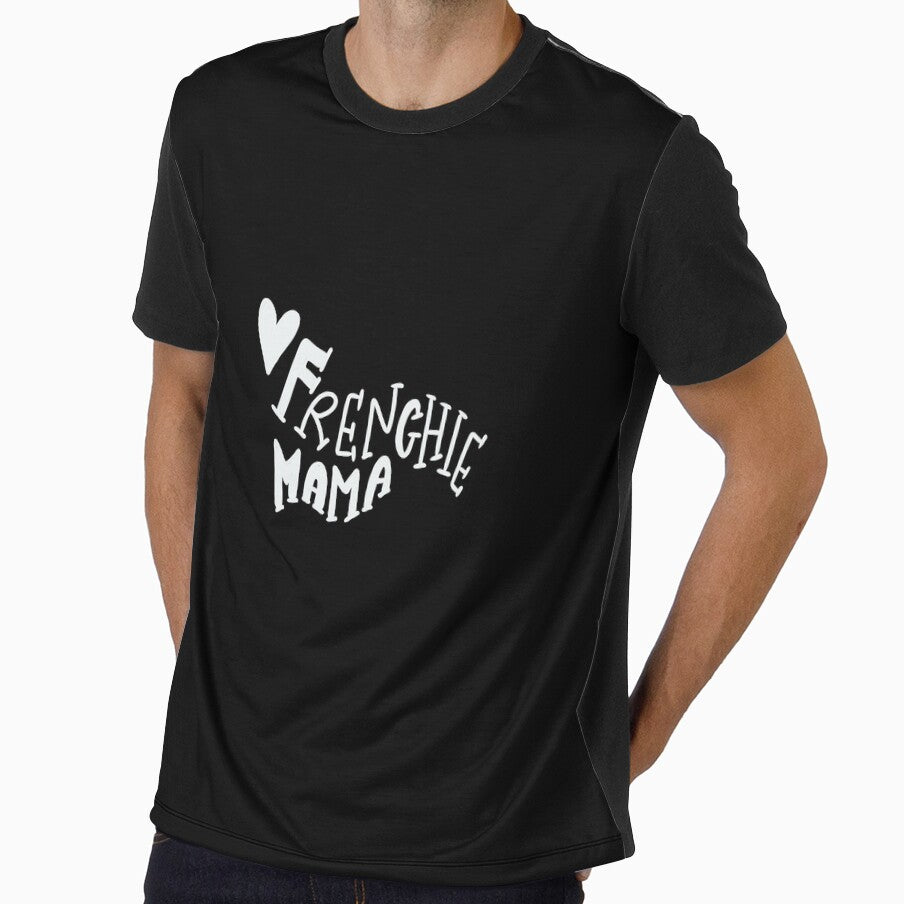 Frenchie Mama Cute French Bulldog Mom T-shirt by PhantomDesign