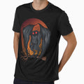 Mothman Full Moon Original Artwork-  Point Pleasant, WV Cute Cryptid Gift by NatIntrovertSoc