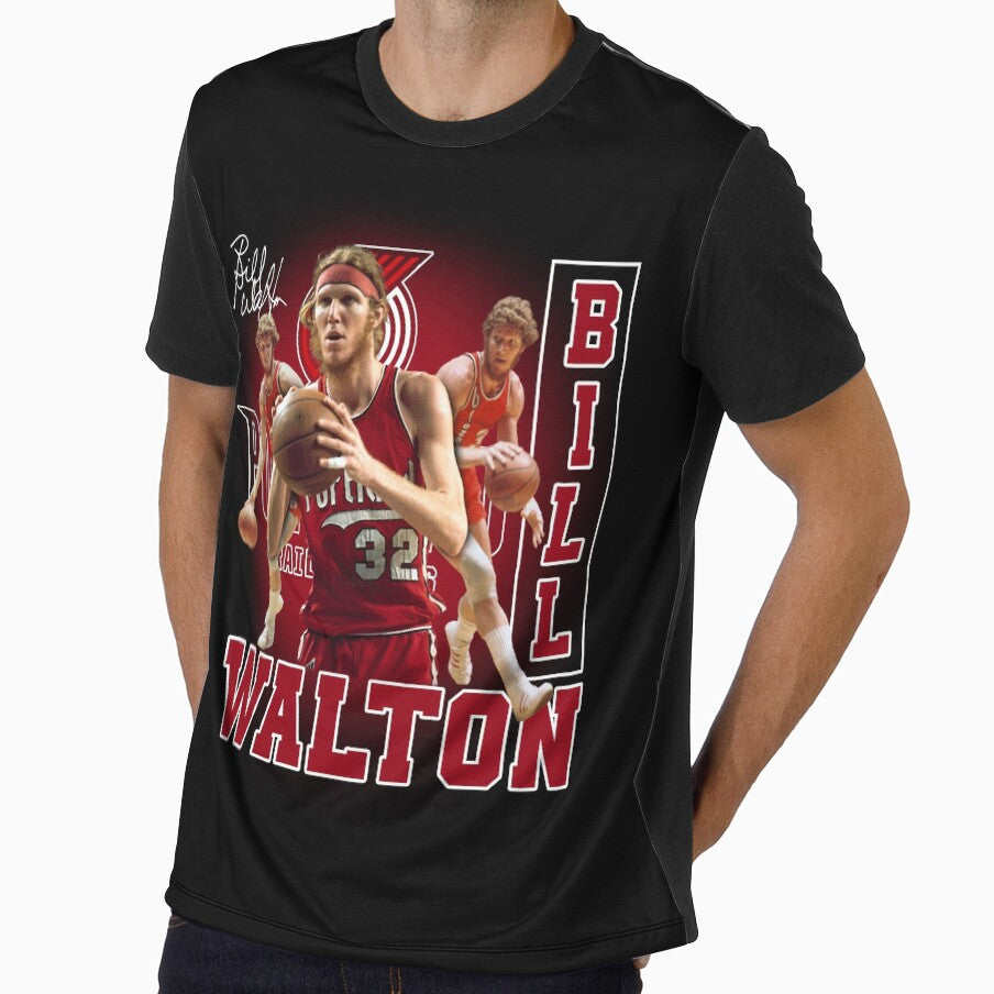 Bill Walton Basketball Legend Signature Vintage Retro 80s 90s Bootleg Rap Style by Lea Schiller ⭐⭐⭐⭐⭐(216)
