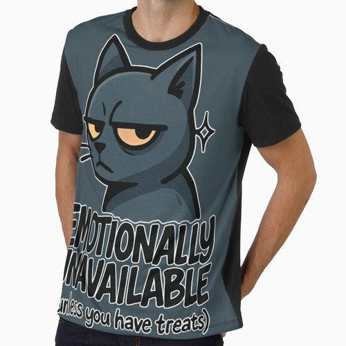 "Emotionally Unavailable" Funny Cat Graffiti Sticker by catastrocat