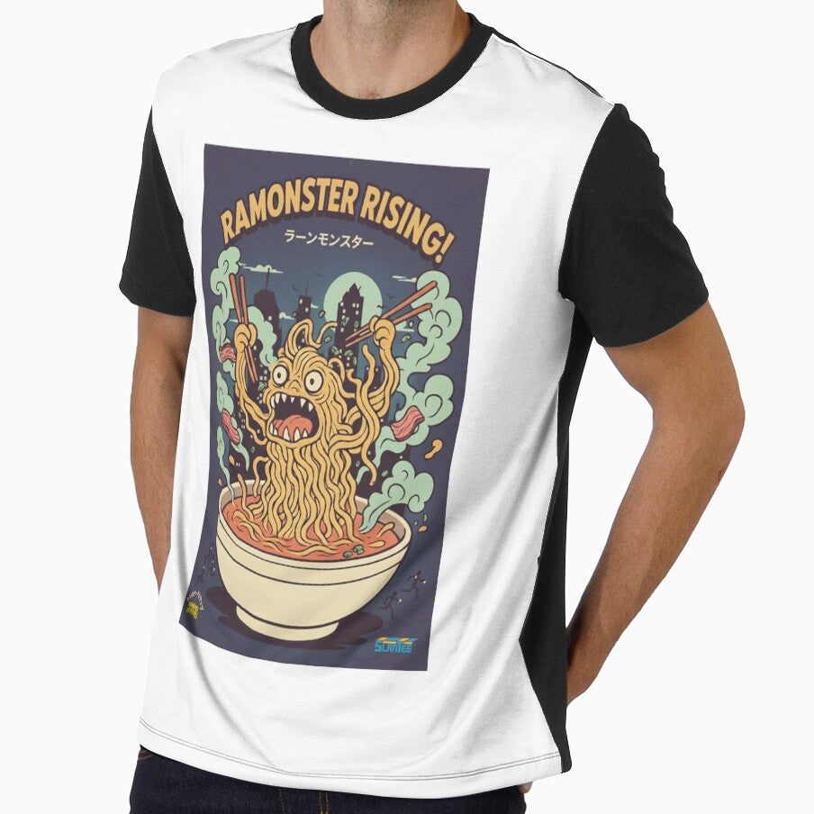Ramonster Ramen Kaiju – Funny Retro Noodle Ramen Monster Gift by SlanTee