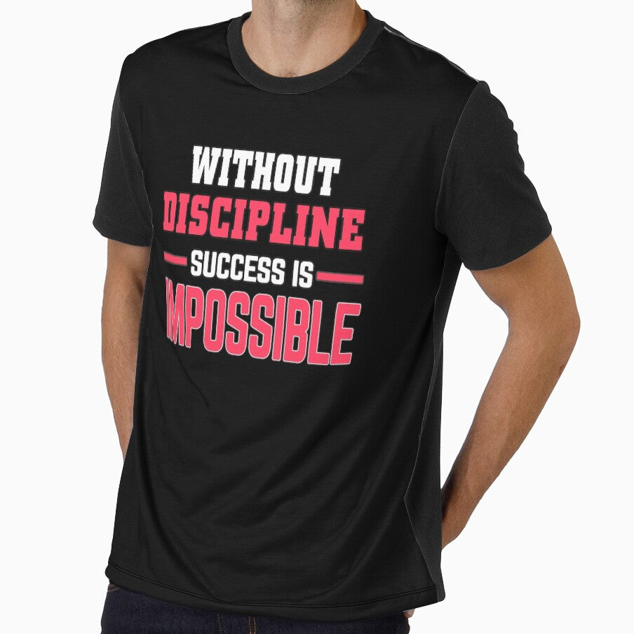 Motivational slogans, Without discipline, Success is impossible by MeroniGDesign