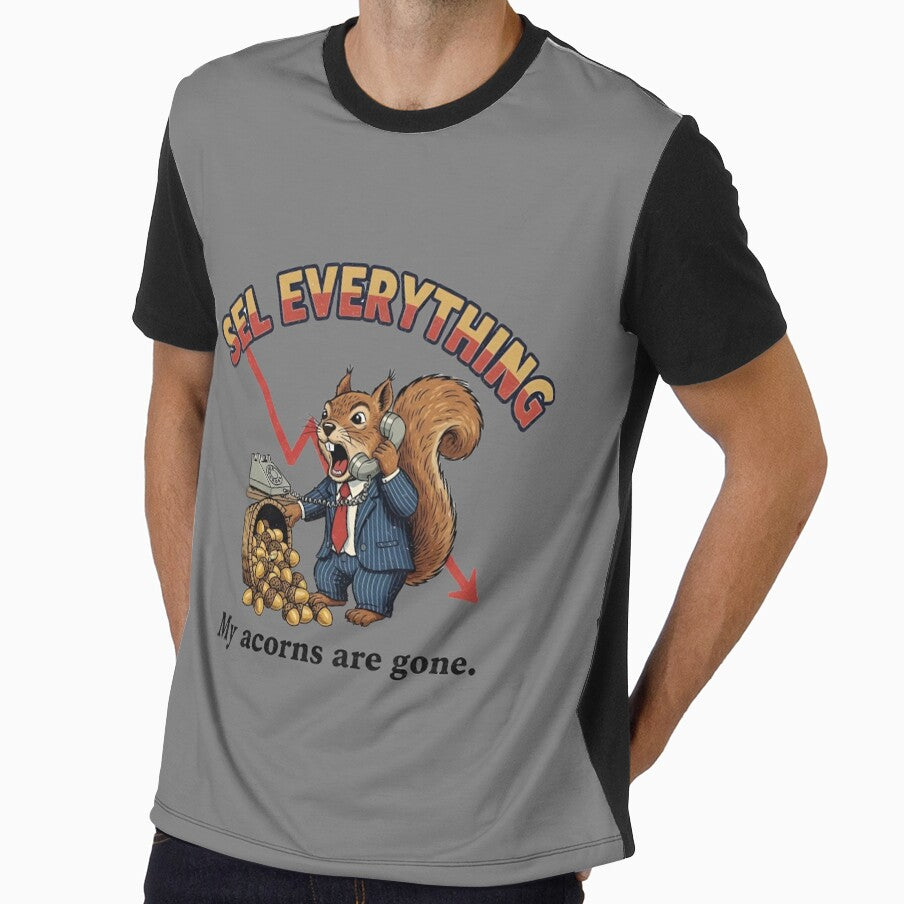 Squirrel Stock Trader – Sell Everything 90s Vintage Bootleg Graphic by FakeJoo