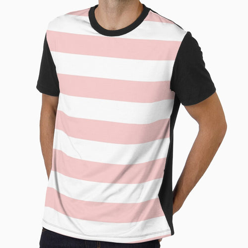 (MILLENNIAL) PINK AND WHITE STRIPES by Jordyn St. John