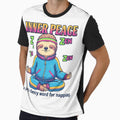 Sloth,Zen Sloth - 90s Vintage Bootleg Style Funny Animal Graphic by FakeJoo