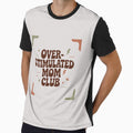 Overstimulated Mom Club Funny Quote Sticker | Tired Mom Life Humor | Relatable Motherhood Design by VectorJoy