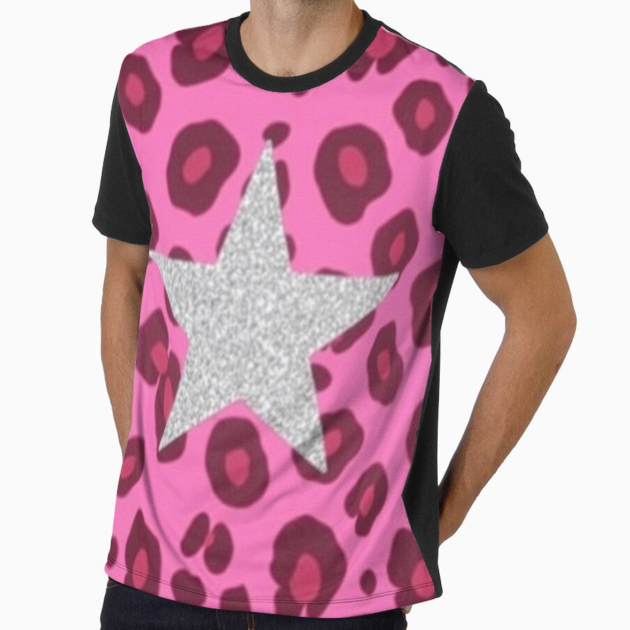 Pink Leopard Print with Star by Ayla923