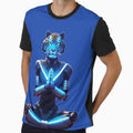 Vibrant robotic tiger in meditation pose by Fun Fun Fun in the Sun
